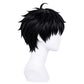 Side view showing layered, eye-framing strands of Sung Jinwoo wig