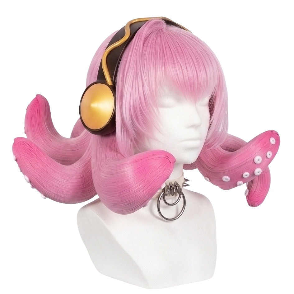 Handmade Megurine Luka fan wig with octopus-themed styling