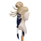 Side view of Tamsy Caines wig showing two-tone hair layers