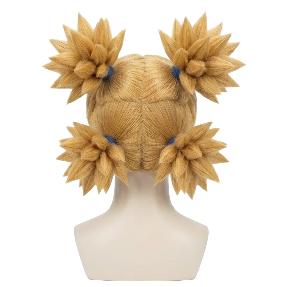Back view of Temari Nara wig with full volume and anime-accurate styling