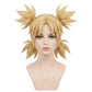 Front view of Temari cosplay wig before trimming and styling