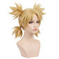 premium blonde fibers on Temari cosplay wig