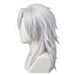 Side view of Tengen Uzui wig showing shoulder-length layered structure
