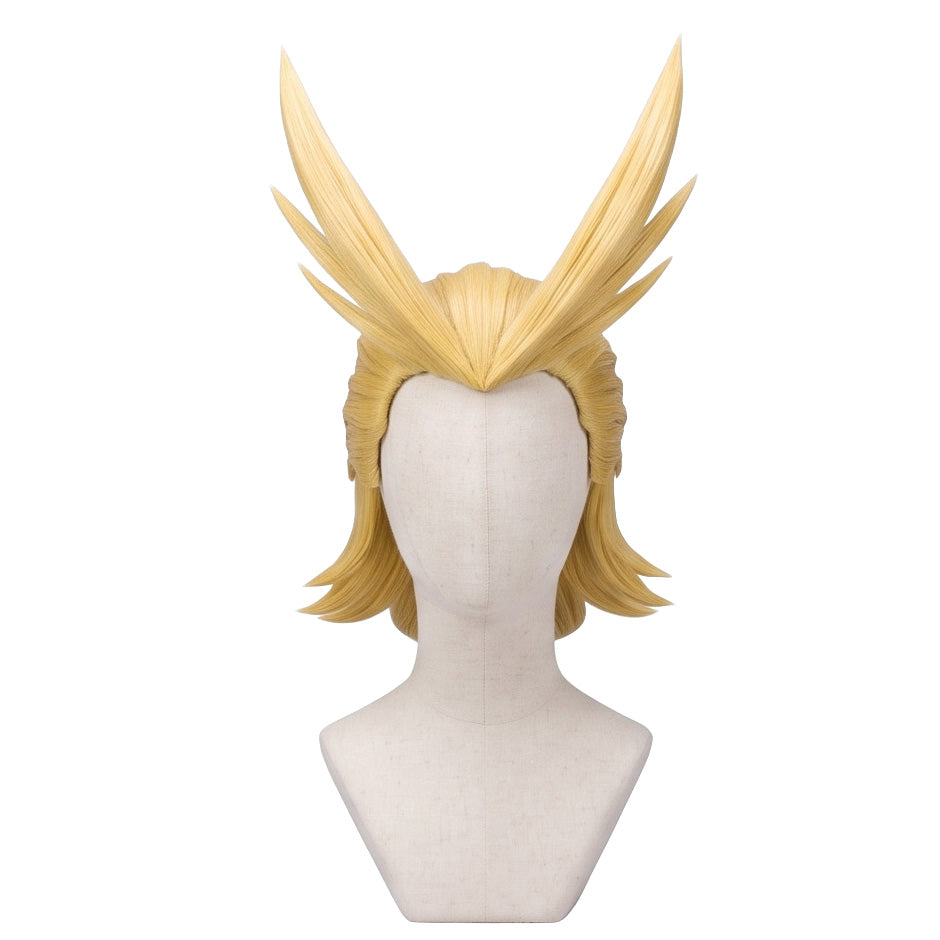 DIY styling wig for recreating All Might’s swept-back hairstyle