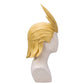 Side view of My Hero Academia All Might blond basic cosplay wig