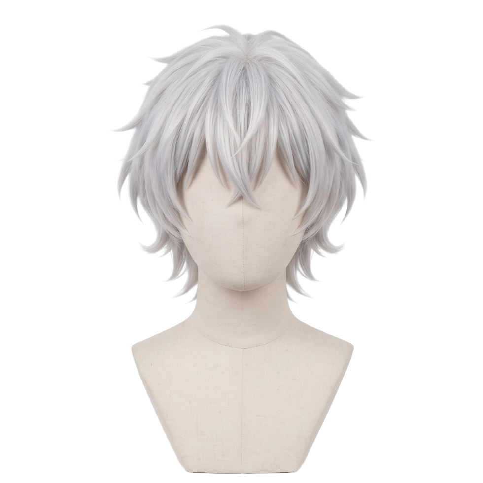 DIY styling wig for recreating Toshiro Kamiya’s messy layered hairstyle