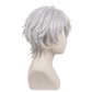 Side view of Fool Night Toshiro Kamiya basic white cosplay wig