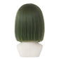 Back view of Touya Akira jungle green cosplay wig