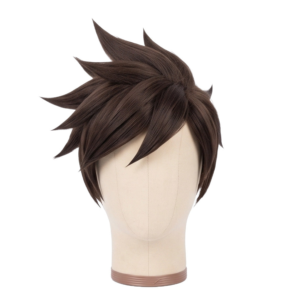 DIY styling wig for recreating Tracer’s short spiky hairstyle