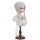Elegant braided styling on Tsaritsa cosplay wig displayed on mannequin