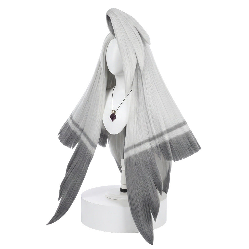 Vaggie cosplay wig displayed on mannequin with anime-accurate styling
