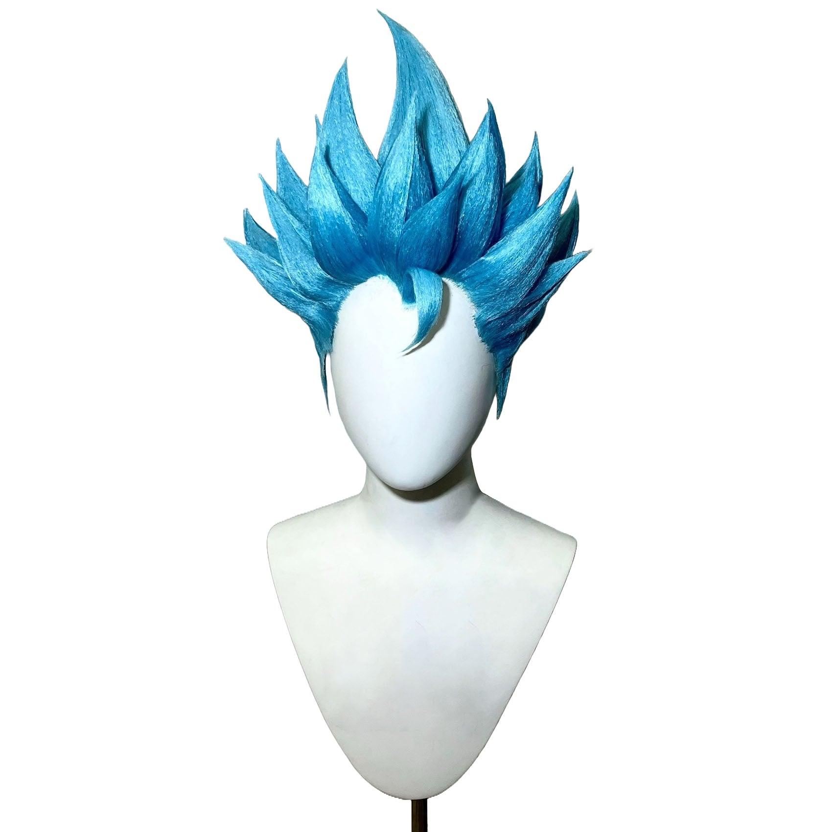 Vegeta Super Saiyan Blue cosplay wig – handmade Dragon Ball Super wig by Morojowig