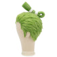 Side view of Roronoa Zoro wig highlighting layered styling and volume