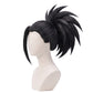 Momo Yaoyorozu cosplay wig displayed on mannequin with anime styling