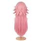 Back view of Yae Sakura cosplay wig with unstyled long fibers