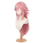 Pink anime cosplay wig inspired by Yae Sakura from Honkai Impact 3rd