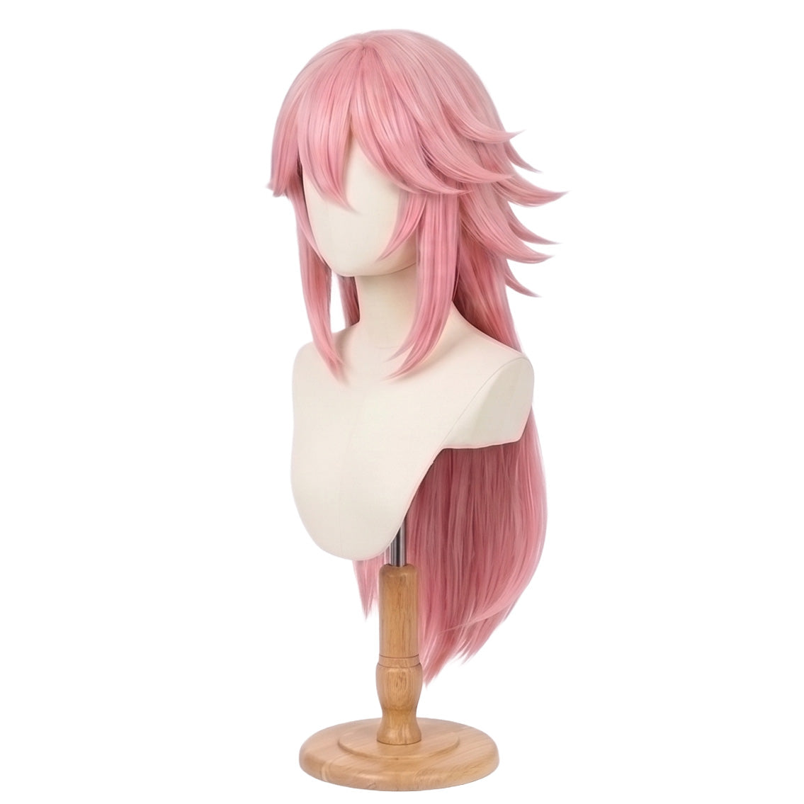 Pink anime cosplay wig inspired by Yae Sakura from Honkai Impact 3rd