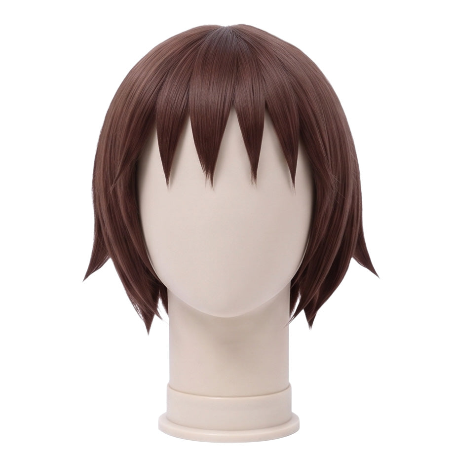 DIY styling wig for recreating Yasuna’s short layered brown hairstyle