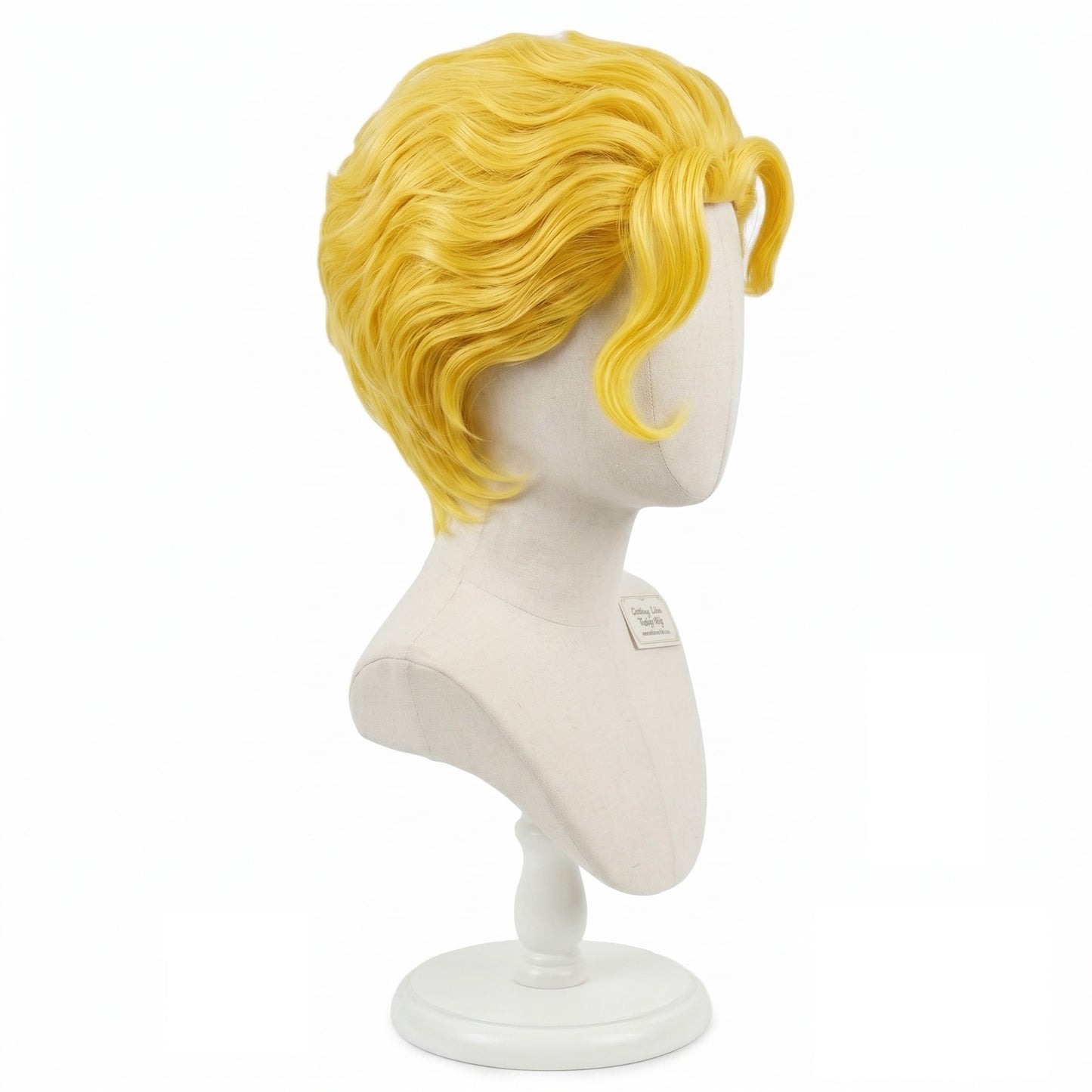 Yoshikage Kira wig right side view highlighting clean, character-accurate hairstyle