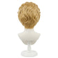 Back view of Yoshikage Kira wig showing natural layering and volume