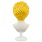 Back view of Yoshikage Kira wig showing natural layering and volume