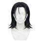 Premium heat-resistant fibers on Yuka Okkotsu wig