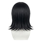 Back view of Yuka Okkotsu basic cosplay wig with flowing black hair