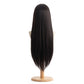 Back view of Yumeko Jabami long black cosplay wig
