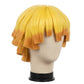 premium heat-resistant fibers on Zenitsu cosplay wig