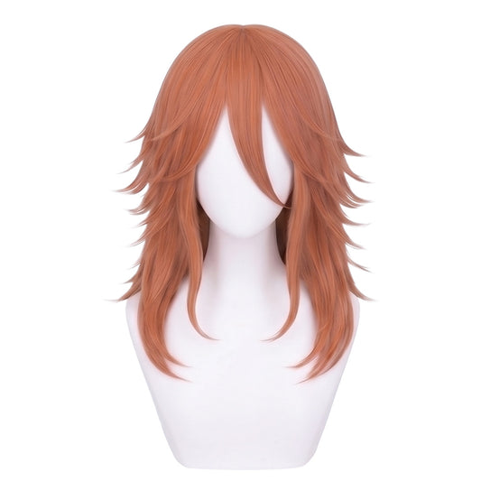 Angel Devil cosplay wig basic version with orange anime hairstyle
