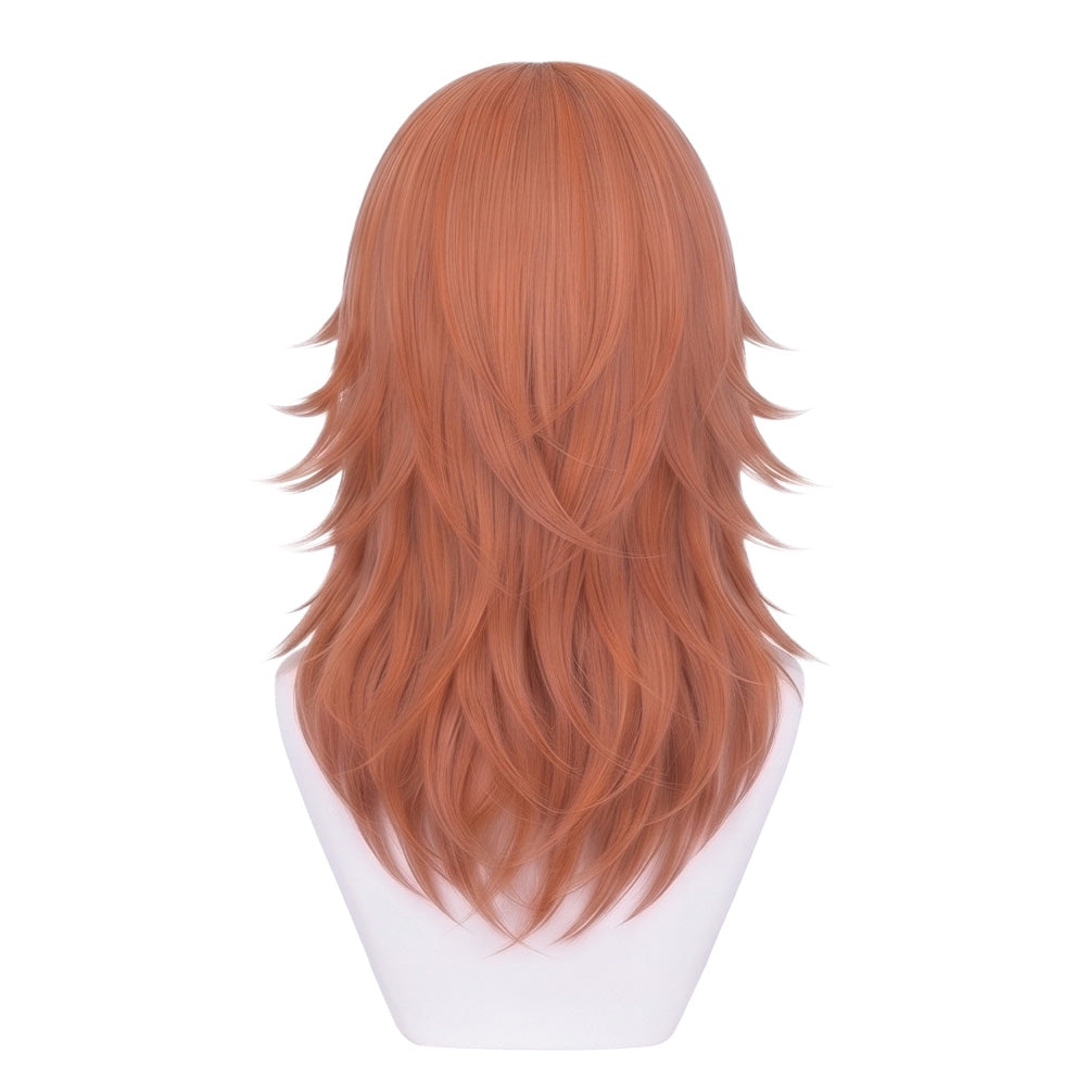 Back view of Angel Devil cosplay wig showing natural hair length
