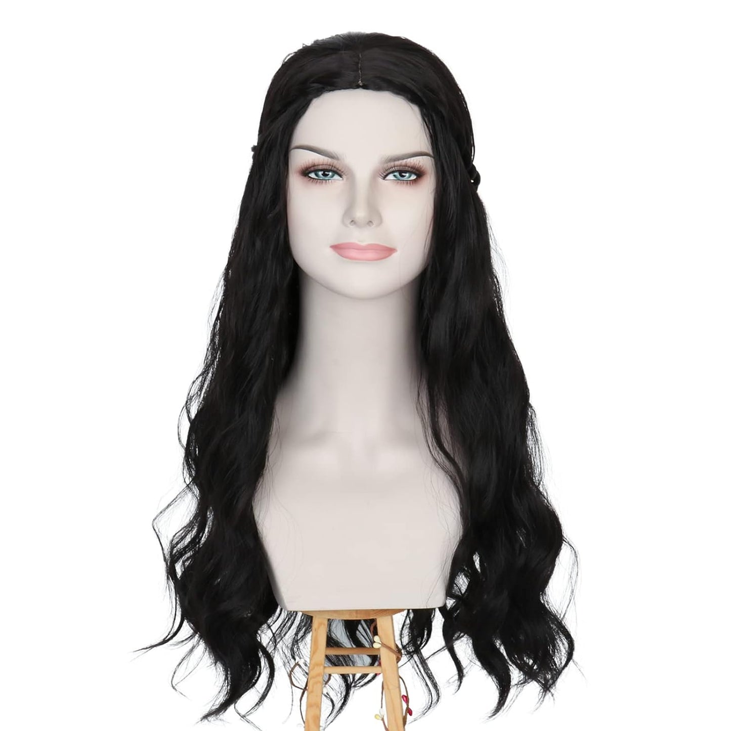 Arwen Long Wavy black Costume Wig