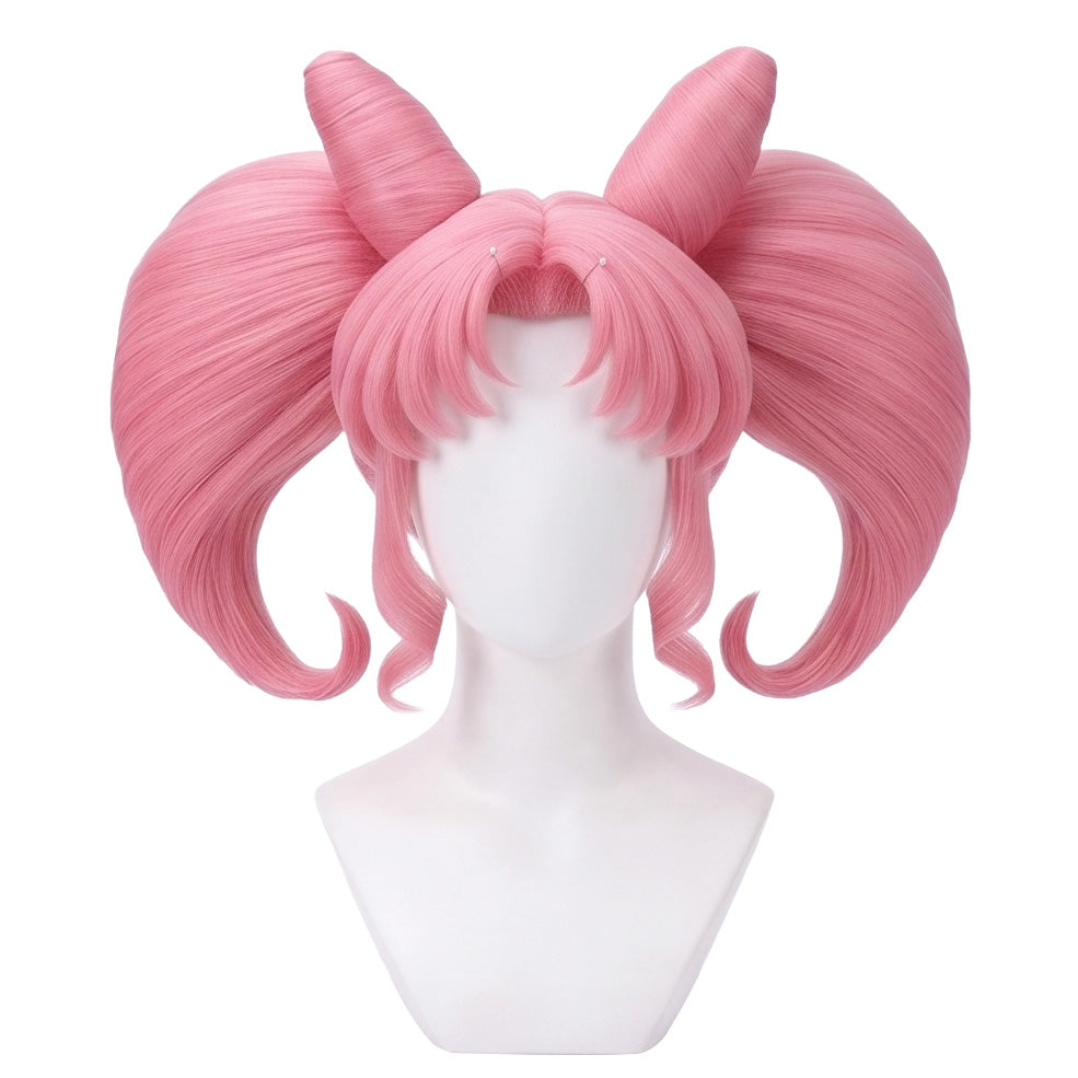 DIY styling wig for recreating Chibiusa’s twin bun and twin tail hairstyle