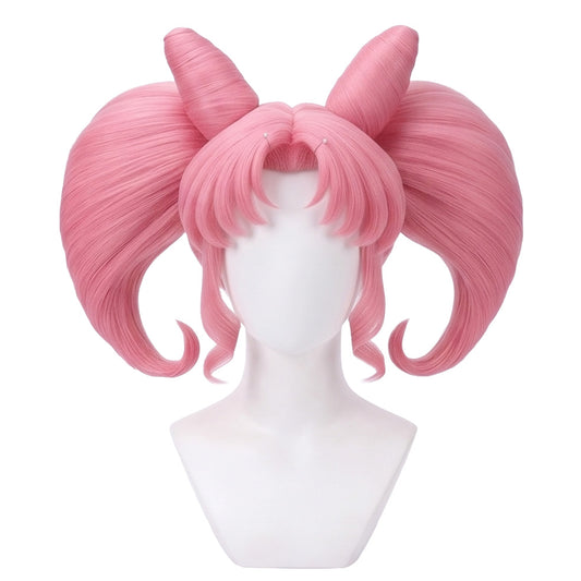DIY styling wig for recreating Chibiusa’s twin bun and twin tail hairstyle