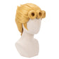 Golden anime cosplay wig inspired by Giorno Giovanna from JoJo’s Bizarre Adventure