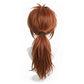 Back view of Himura Kenshin cosplay wig with smooth silhouette