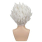 Back view displaying full volume and dynamic hair of Gear 5 Luffy wig