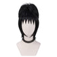 DIY styling wig for recreating Lydia’s dark layered hairstyle