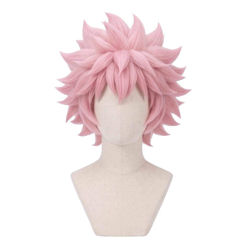 DIY styling wig for recreating Mina’s short fluffy pink hairstyle