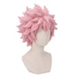 Pink anime cosplay wig inspired by Mina Ashido from My Hero Academia