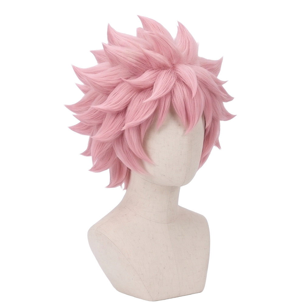 Pink anime cosplay wig inspired by Mina Ashido from My Hero Academia