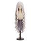 Front view of Necrass cosplay wig with long blonde golden hair from Arknights