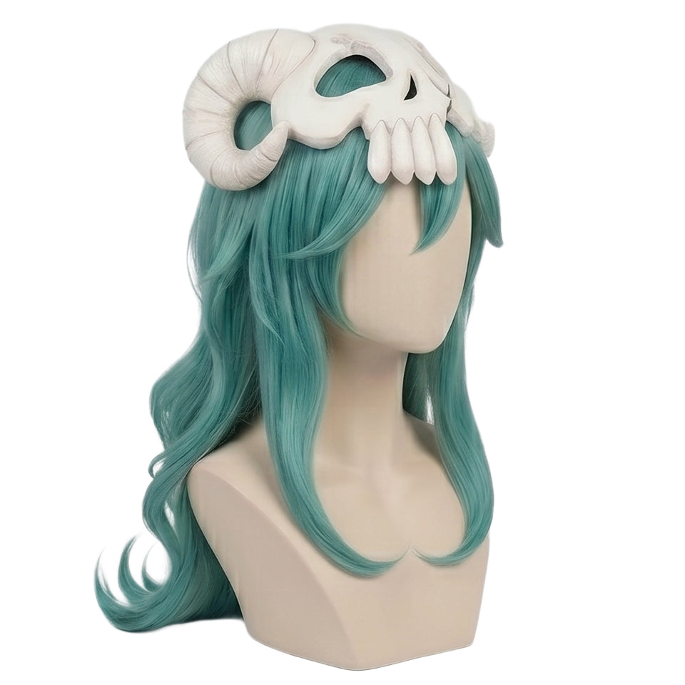damaged skull mask included with Nelliel cosplay wig