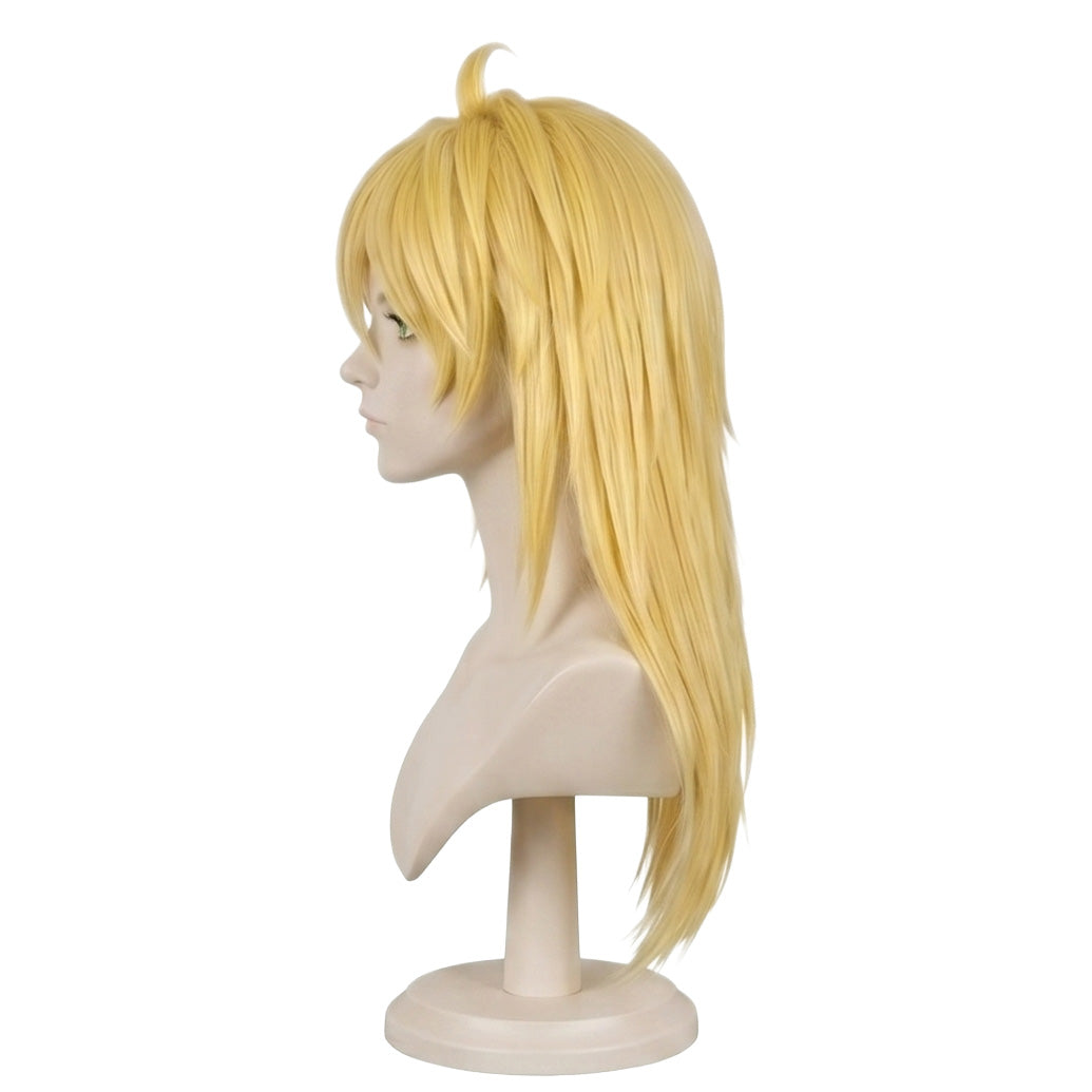 Side view of Dorohedoro Nikaido basic blonde wig