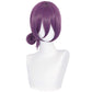Reze Short Purple Wig with Bangs