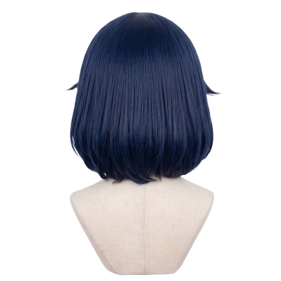 Ryuko Matoi Dark Blue Mixed Red Anime Cosplay Wig Girl Short Bob Wigs For Women Cosplay Party