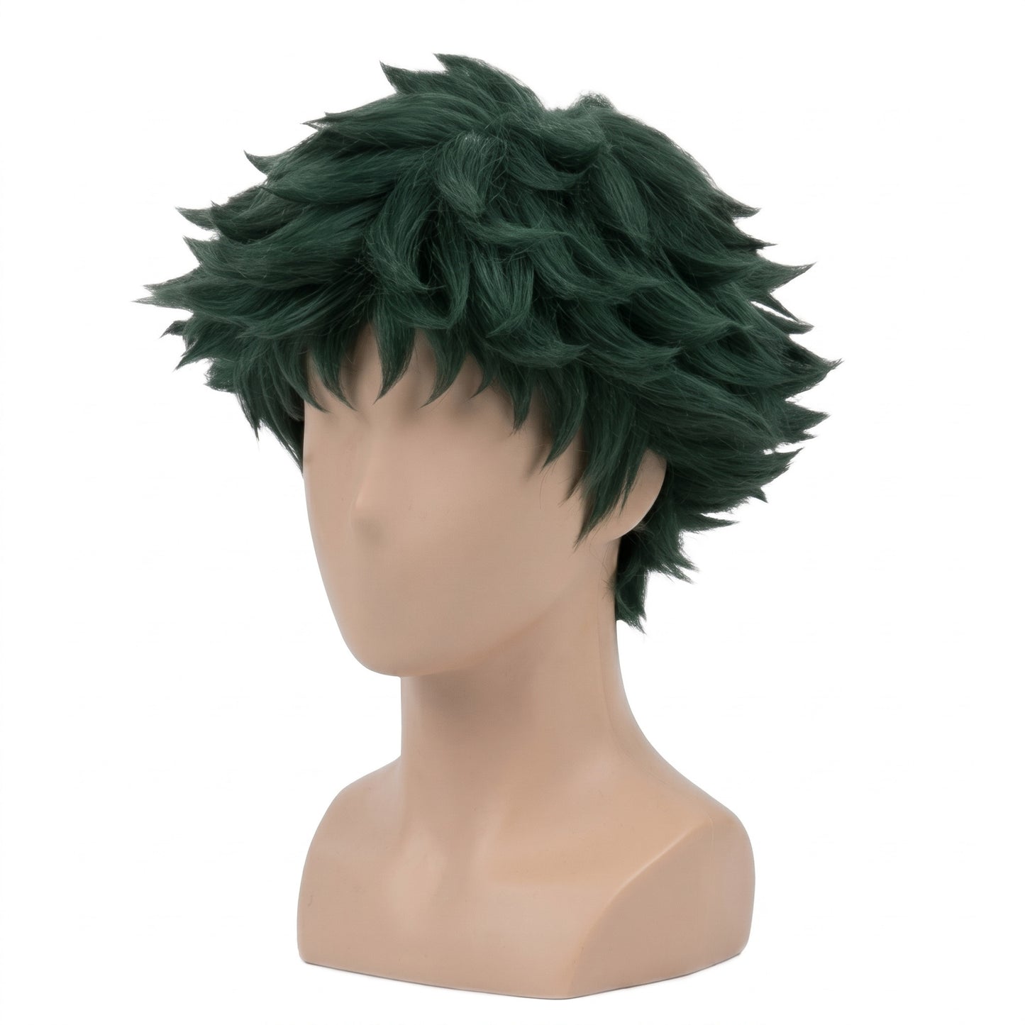 Spike Spiegel cosplay wig fibers and curl styling
