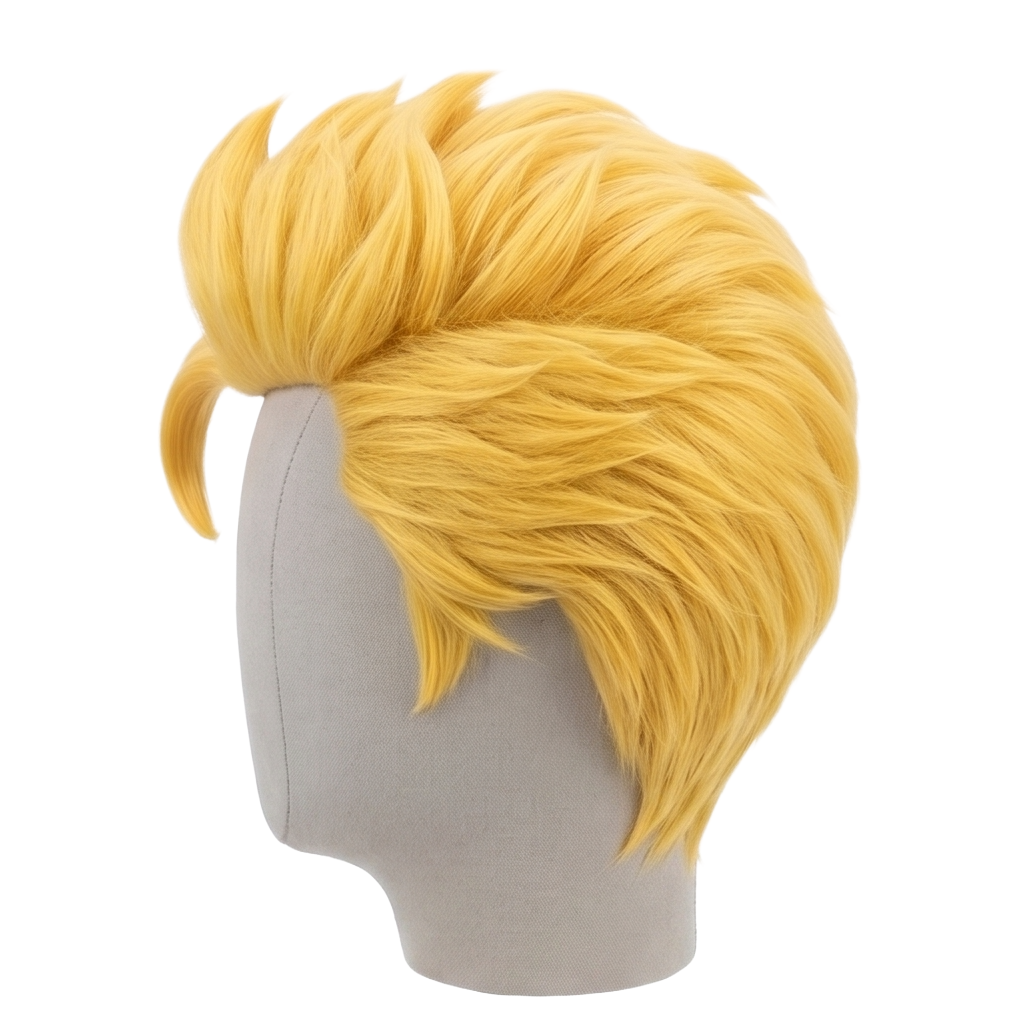Side view of Tokyo Revengers Takemichi basic yellow blonde wig