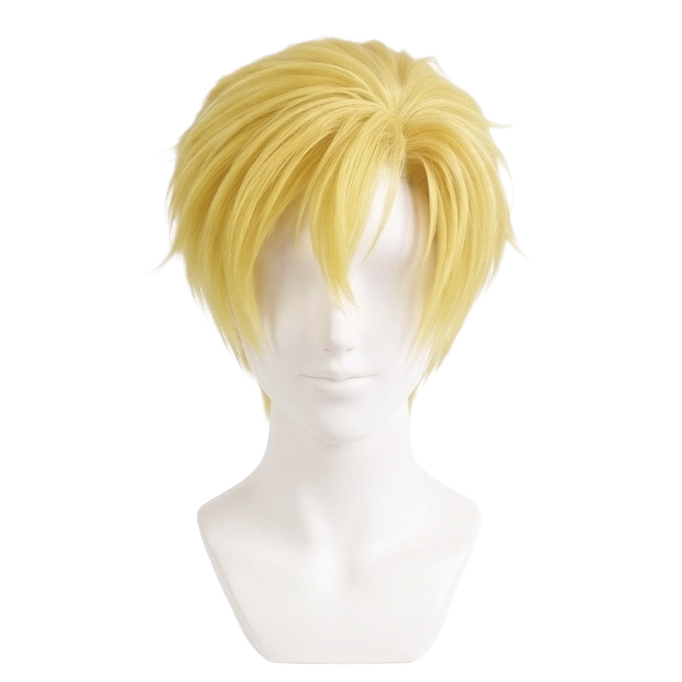 Pale blonde anime cosplay wig inspired by Tamaki Suoh from Ouran High School Host Club