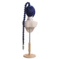 Back view of Scissor Seven Thirteen wig with ankle-length blue hair